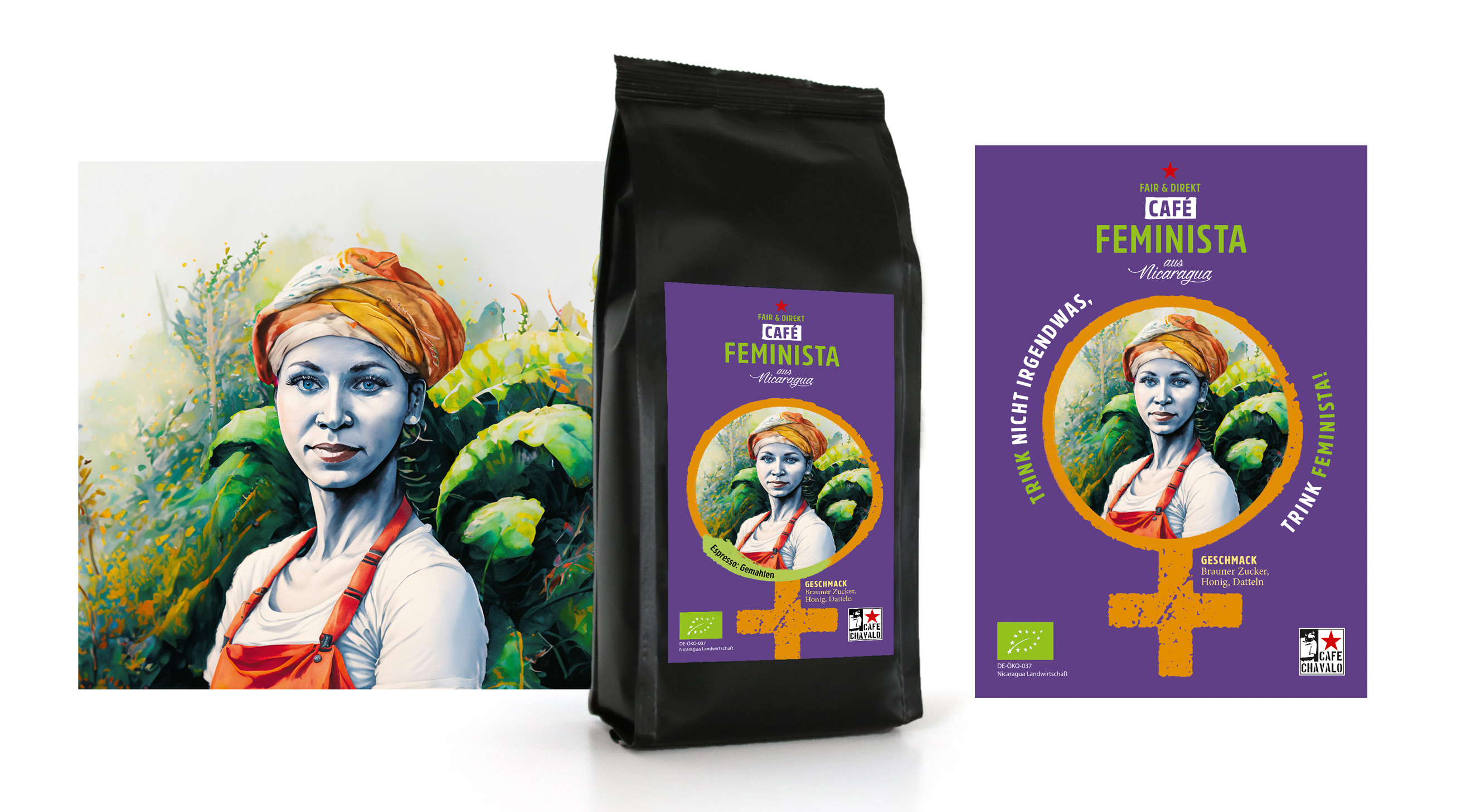 Café Chavalo Feminista Label